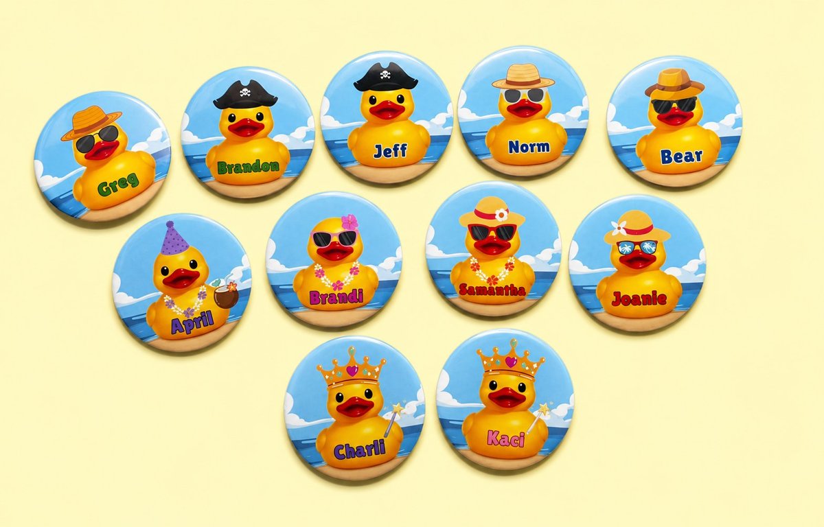 Cruise Crew Button Pins