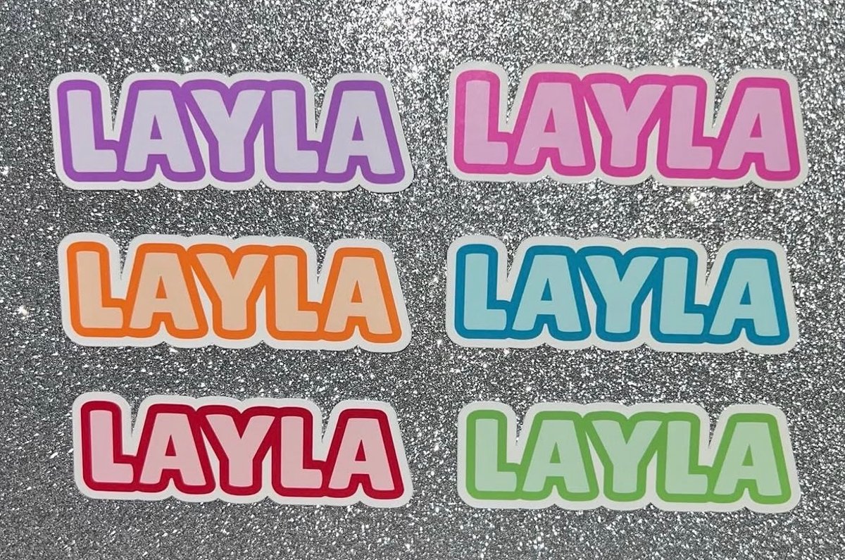 Custom Name Stickers